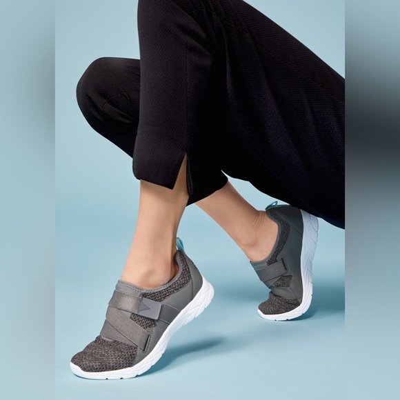 Vionic Gray Sneakers with Adjustable Straps - Picture 14 of 14